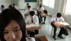 Asuka Oda () - School Uniform Work Out Tease