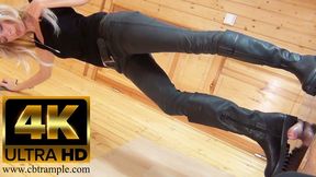Deep Footprints in Cock and Balls from Mistress Alina's rough Boots - Part 1 of 2 (4K)