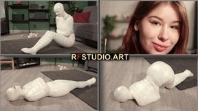 Patty in Total Microfoam Mummification Part 1 - A Tight Cocoon Instead of a Date (UHD 4K MP4)