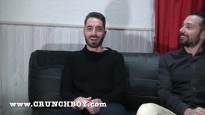 two Hetero Boys Hunk with Humungous Man-Meat Fellate Audition Porno