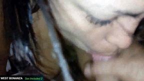 lizeth gets ass fucked - sucking hot cum into her mouth