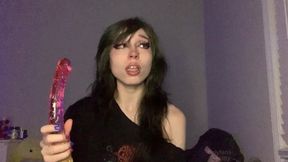 Dumb Emo Spits, Navigates New Gummy Worm Double Dildo
