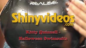 Kitty in Halloween Swimsuits