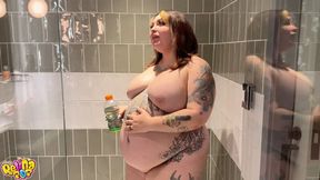 Overstuffed BBW Chug & Fat Chat