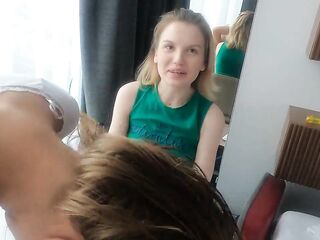 Screwed and cum on my face whilst I was doing Milka makeup. FRESH with title