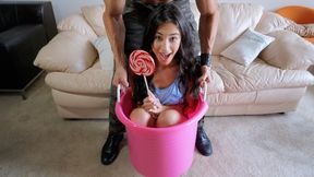 Deepthroating Latina Makes it Fit