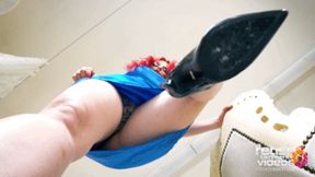 My dirty high heels can crush you perfectly ( Giantess High Heels stomping with Miss Aleksa ) - 640p wmv