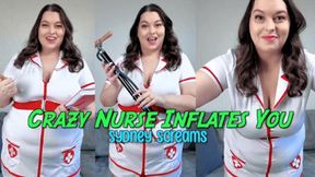Crazy Nurse Inflates You - Nurse Sydney Screams Goes Off the Rails Inflating You Until You Pop Like a Balloon - Body Inflation, Nurse Fetish, Expansion, POV - HD 1080 MP4