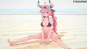 varessa fucking on the beach red - genshin impact - red - full & pov on sheer & ptrn: fantasyking3 - copy