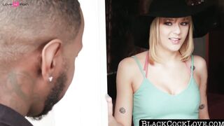 BlackCockLove.com - Inked Sailor Luna gets sticky BBC facial from stud