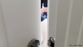 New roommate's loud GF gets me caught up in her nasty solo show