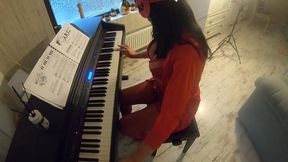 adventures of milfycalla -first piano lesson