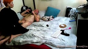 just a beautiful mature redhead slut and a stepdaddy-bear with a beard ))