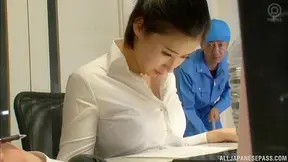 Sana Imanaga, Japanese Secretary, Stays Late for Mind-Blowing Office Fuck Session