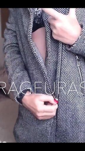 Winter Coat Try On Petite Model Tease Redhead LeverageURAssets - 62