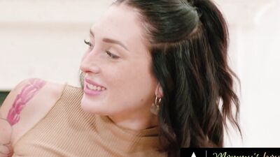 MOMMY'S BOY - Reprimanded Stepson Must Fuck Upset MILF Pristine Edge & Hot Neighbor Charlotte Sins