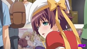 Cute cosplay uniforms on naughty hentai chicks