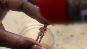 Ebony giantess finally taste and destroys the Karen she captured spitting