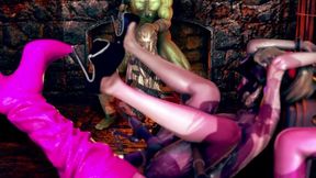 female knight lose to monster ork - episode.34 fixed