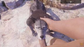 Rasha Furry Wolf Girl Fucks Big Guy