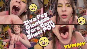4K Ziva Fey Giantess Vore Cam Show POV