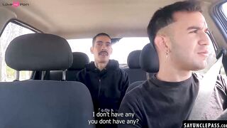 Isra Hell bottoms for his horny driver Kevin Alexander on the road