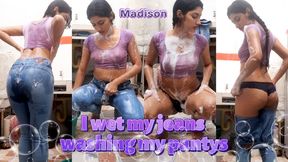 I wet my jeans washing my panties