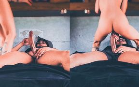 Riding My First Big White Cock