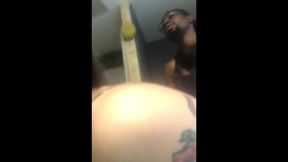 cheating whore tries to keep her voice down while getting pounded