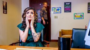 Gorgeous sex in the office with a long-legged Harper Madison