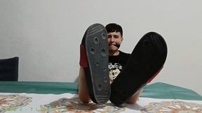 Cute Twink Boy With Braces Gets His Feet Tickled While Being Gagged