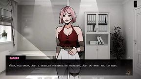 NARUTO: Shinobi Lord #20 Sneaky Blowjob with Hinata at Office