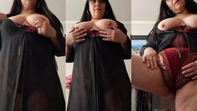 stepson wants to see my tits and pussy on camera to masturbate