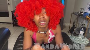 ebony redhead doggy pov creampie