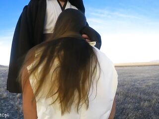 Rey Blows a Jedi - Star Wars Outdoor Porno Fail