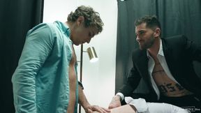 Hard Threesome With Stepdad At Work - DisruptiveFilms - FULL SCENE