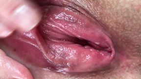 Wet Sounds of My Pussy. Fingering to Orgasm. Closeup.