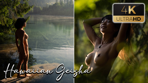 Cinematic Outdoor Yoga Masturbation