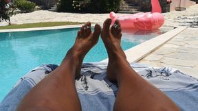 POOL FEET by Goddess Bianca