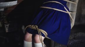 Dirty little coed gets tied up and gagged