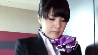 Japanese splendid busty girls in pantyhose satisfy horny man