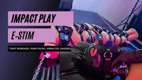 Latex Electro Bondage: Rough Play session