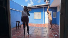 YFYE Merciless Whipping in the backyard by Kalinda
