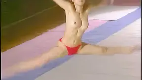Crazy Japanese Female Gymnastic Team Practising For The Next Olympic Games Naked