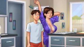 He Can't Resist Banging His Steamy Step-MILF's Massive Tits All Summer Long