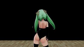 genshin impact faruzan hentai dance and sex mmd 3d dark green hair