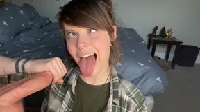 Half Awake Sloppy Ahegao Cockworship