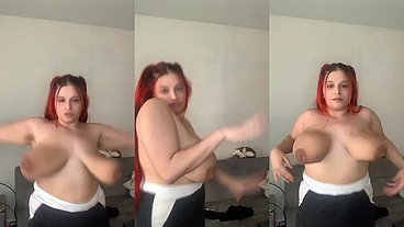 TIKTOKER GOES FROM CLOTHED, TO BRA, TO COMPLETELY TOPLESS.