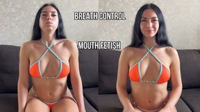 Breath Holding & Puffy Cheeks Struggle - Intense Control & Moaning Release