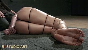 Mora is under my control Part 3 - Tightly hogtied with zip-ties and mouth stuffed with a sponge (HD 720p MP4)